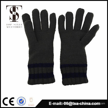 High Quality Knit Acrílico fibra solf Toque homens Luvas